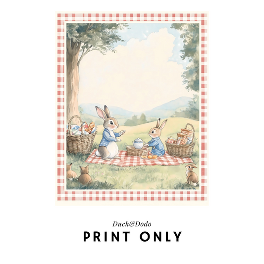 Bunny Picnic Print