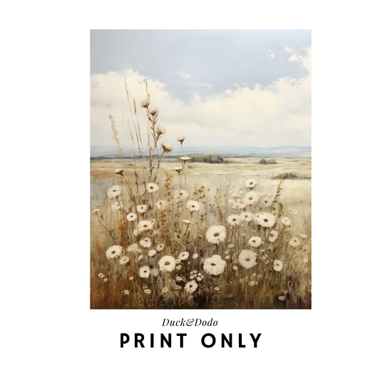 Scenery Print - Flower field