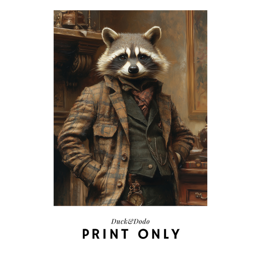 Detective Raccoon Portrait