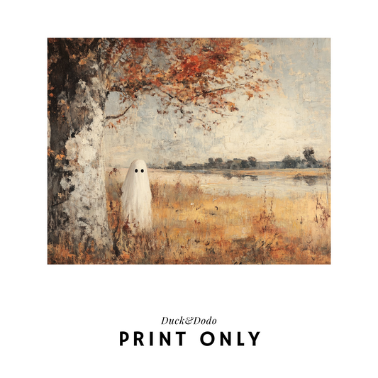 Ghost in Autumn field print