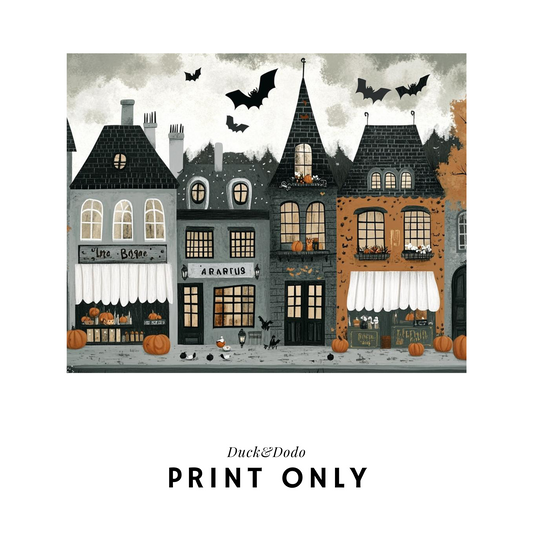 Fall streetscape Print