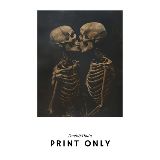 kissing skeletons