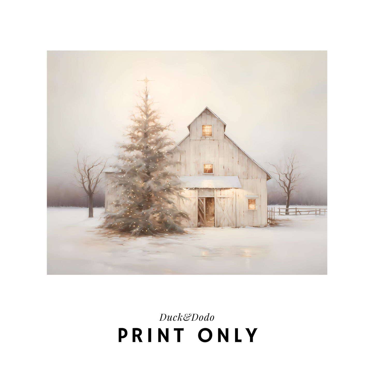 Winter Farm Print