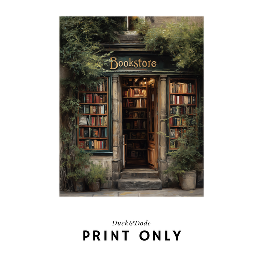 Botanical Bookstore Print