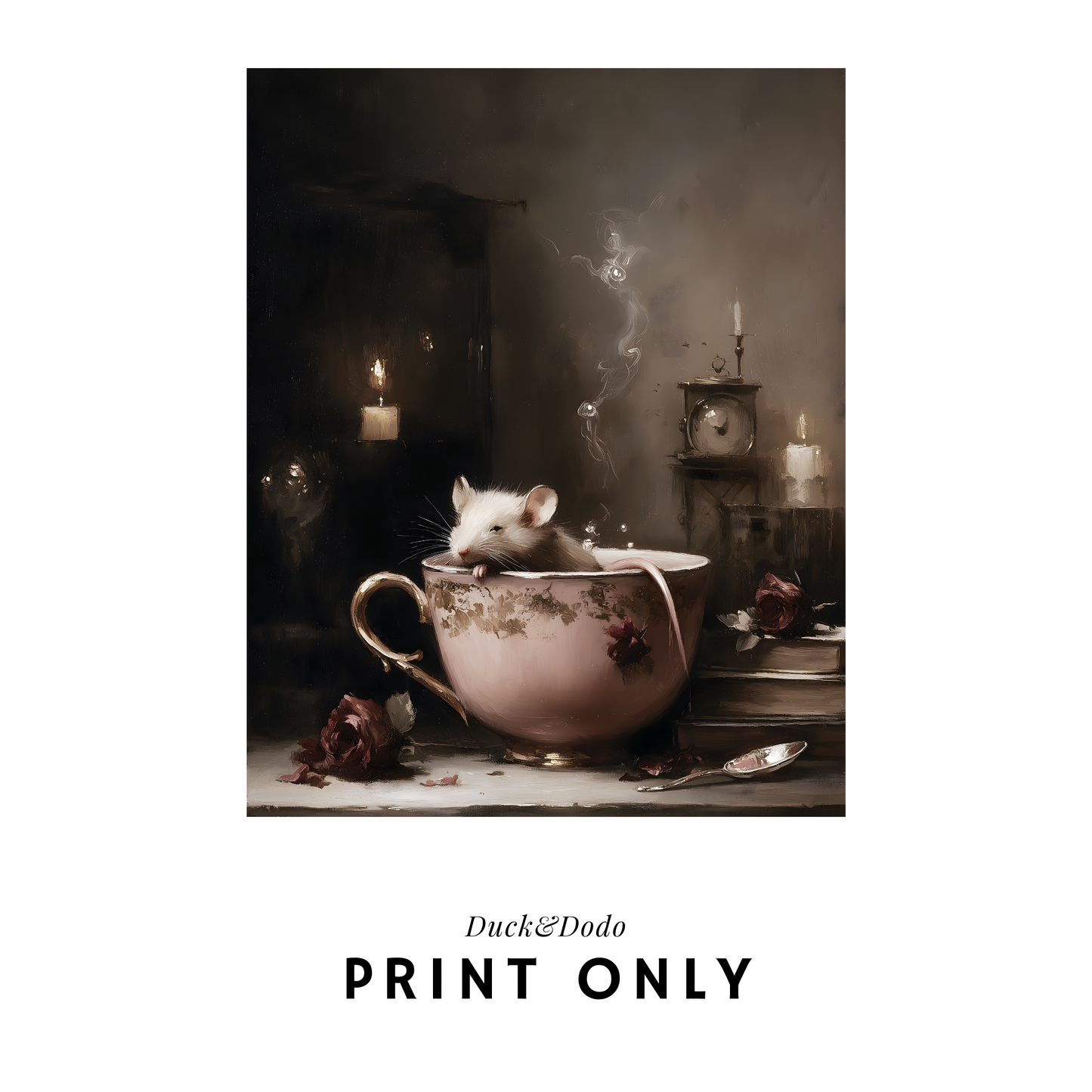 mouse in teacup print