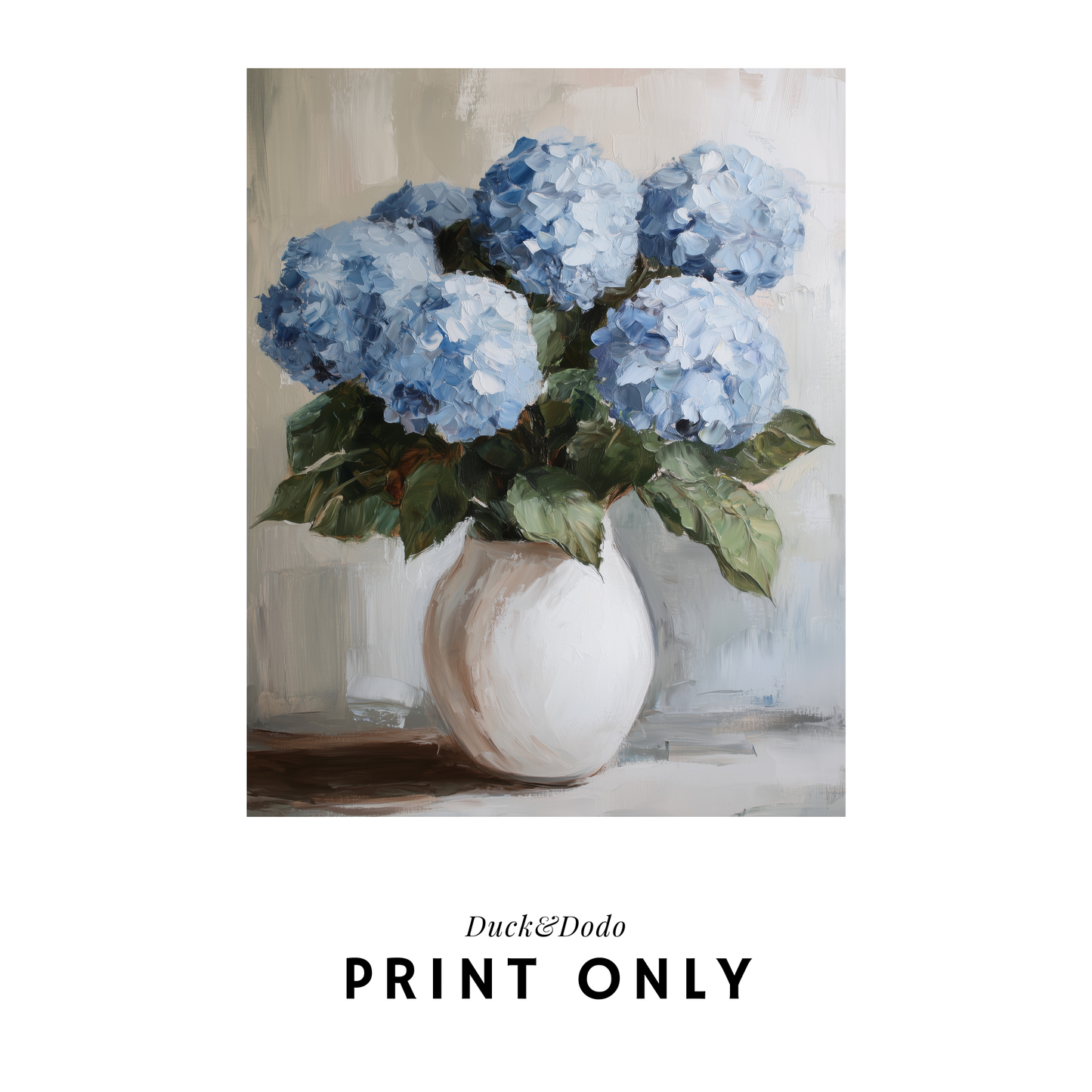 Blue Hydrangea Print