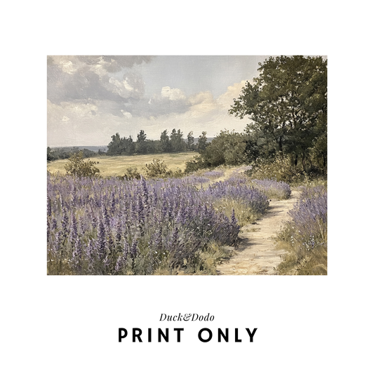 lavender Field Print
