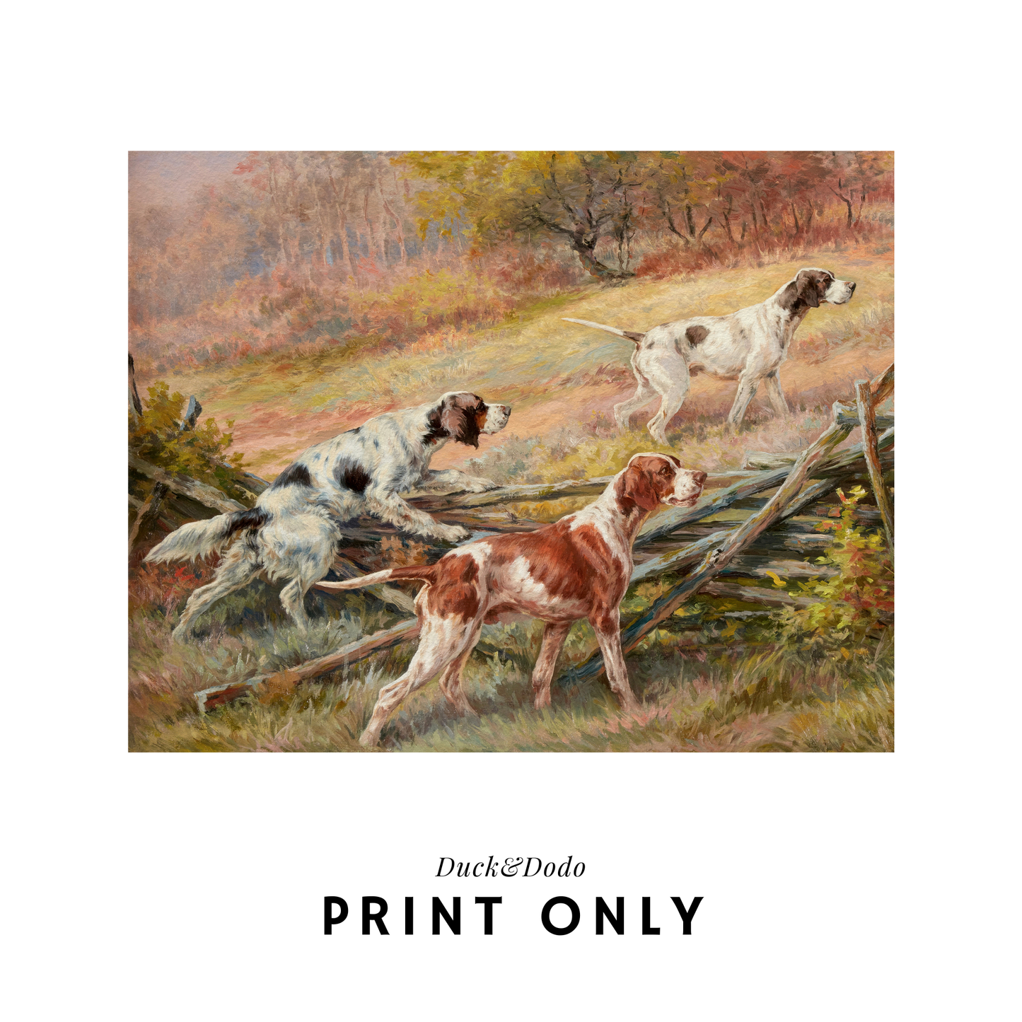 Hunting dog print