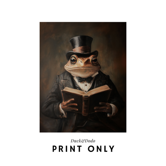 reading toad print