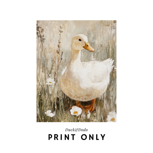 white duck print
