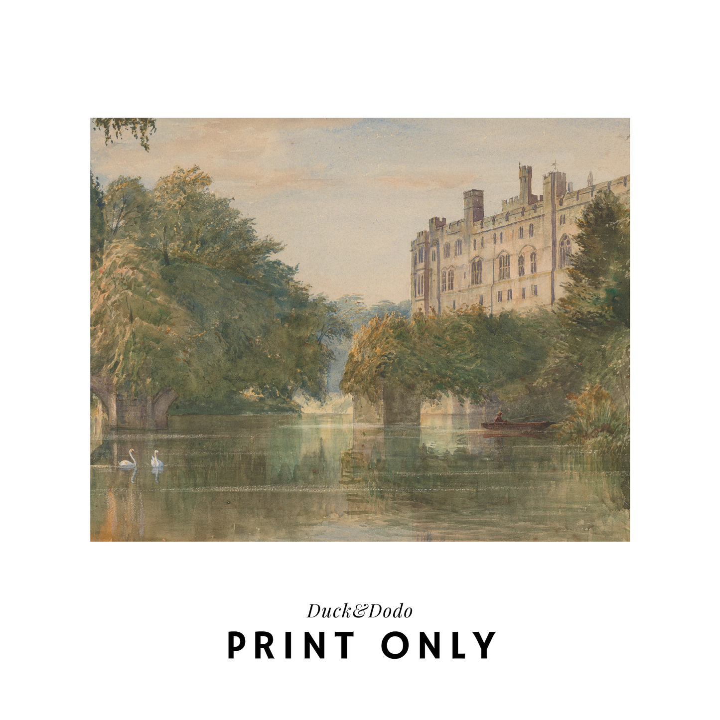 Castle on Hill Print