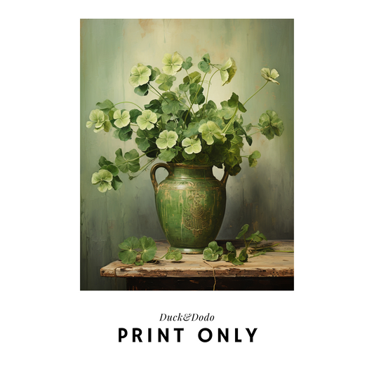 Shamrock Vase Print