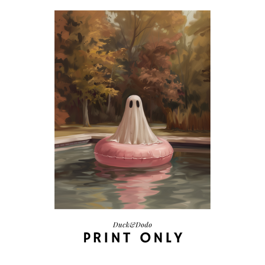 Ghost in Floatie Print