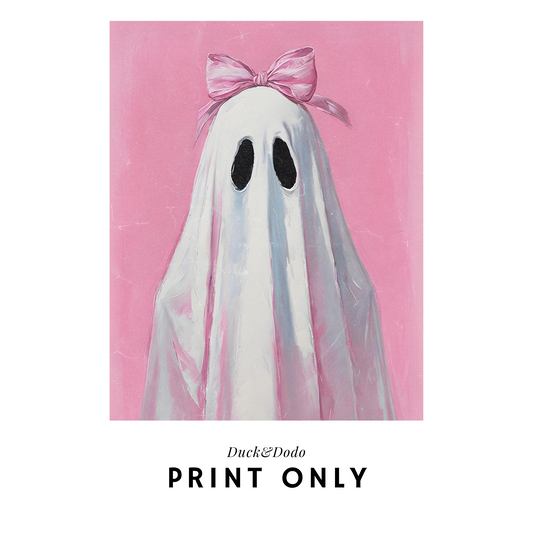 Pink Ghostie Print