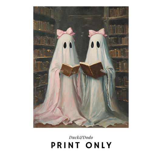 Ghost Girlies in Library Print