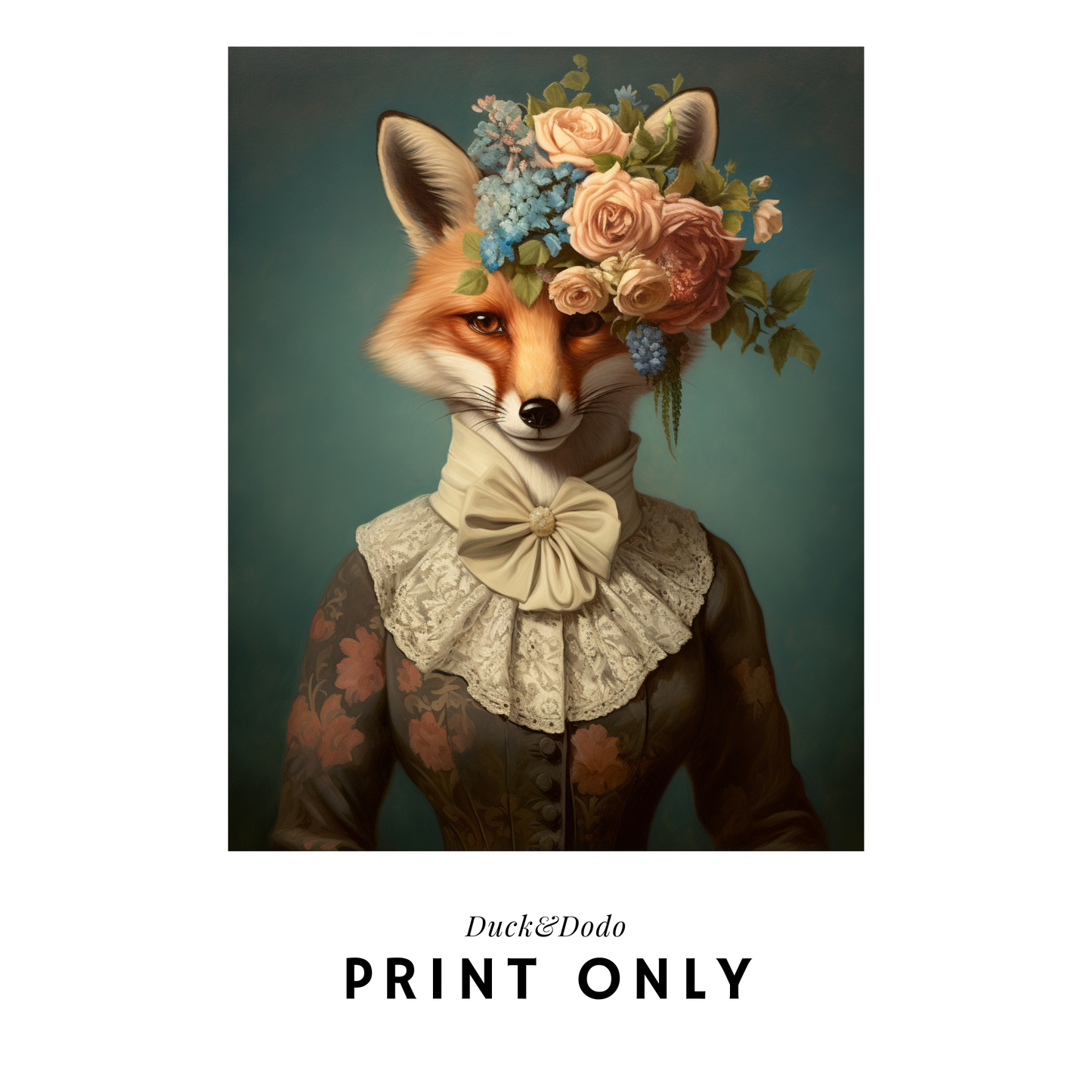 Mrs. Fox Portrait Print