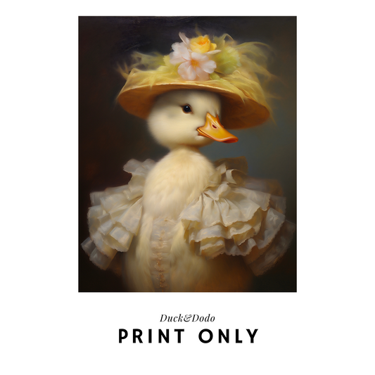 baby Duck Portrait Print