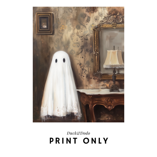 Ghost in Hall Print