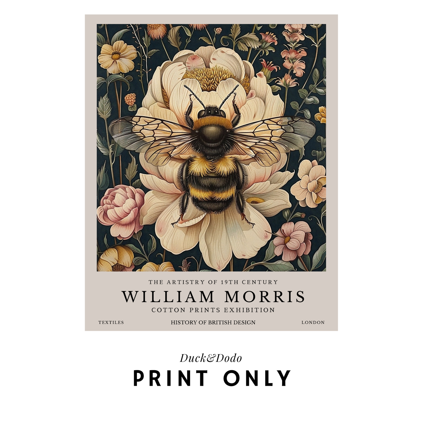 William Morris - Bee/Flower