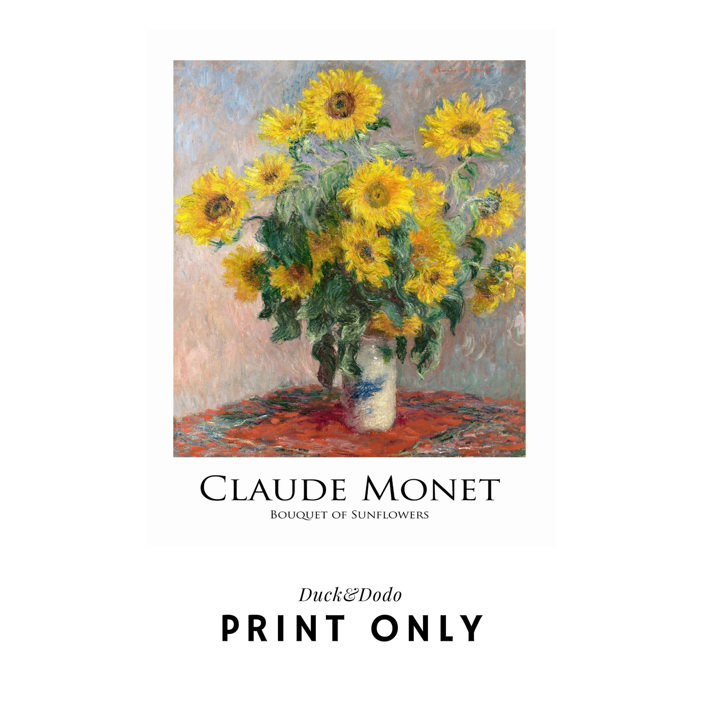 Claude Money - Sunflowers Print