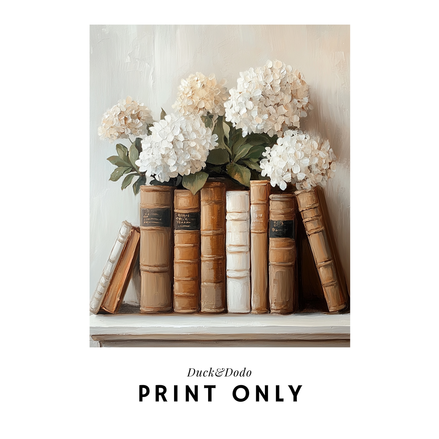 Hydrangea Book Art
