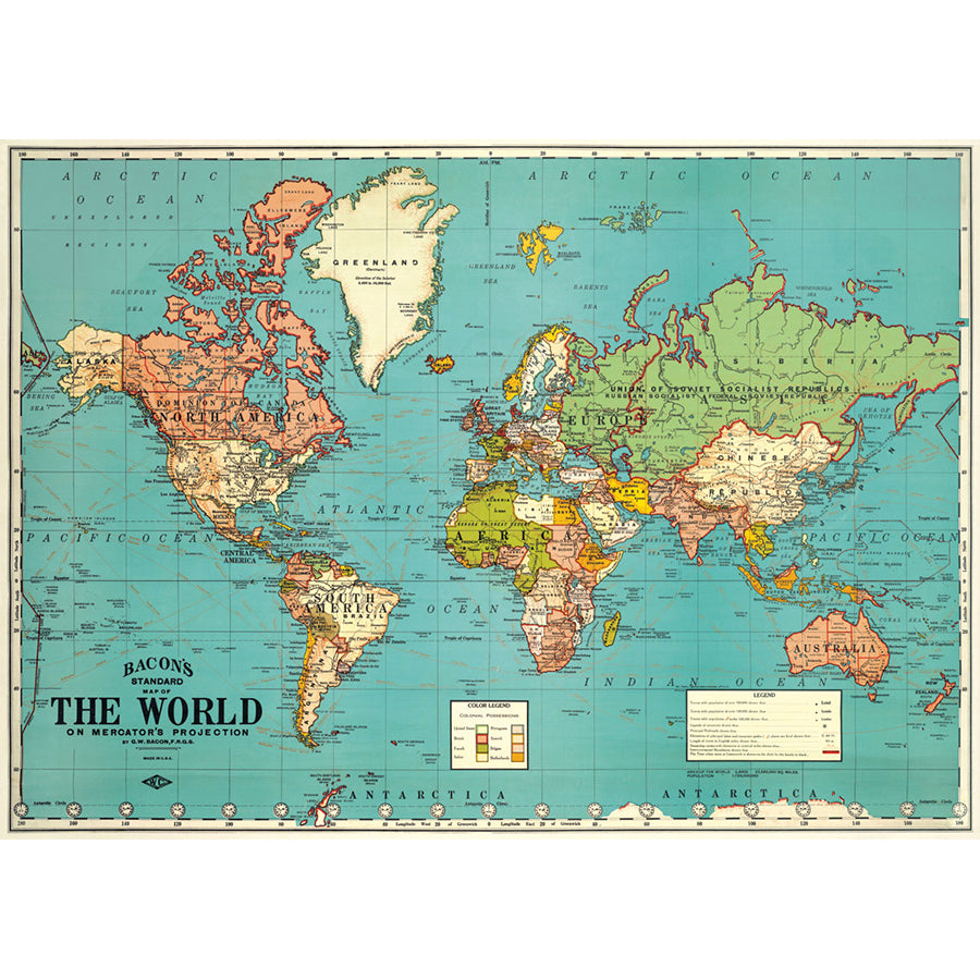 World Map Wrap